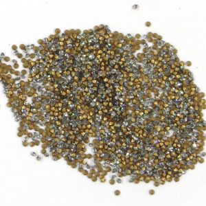 1100 PP5 BD: Strass Swarovski PP5 (1,25mm: ¡MINÚSCULOS!) fondo cónico DIAMANTE NEGRO