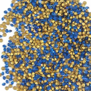 1100 PP20 CB: 100/360/720/1440 Strass Swarovski PP20 (2,65 mm) fondo cónico AZUL CAPRI