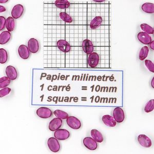 4120 7X5 F - Pieza de cristal Swarovski ovalada con fondo cónico 7X5MM FUCHSIA