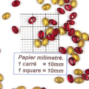 4120 7X5 S - Pieza de cristal Swarovski ovalada con fondo cónico 7X5MM SIAM