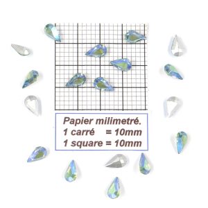 4300 10X6 PX * 24/48/72 Pierre cristal Swarovski goutte-poire fond conique 10x6mm PERIDOT AB
