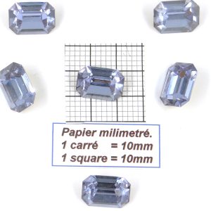 4600 18X13 AL * 2/6/12 Piedra de cristal Swarovski octogonal con base cónica 18X13MM ALEXANDRITE