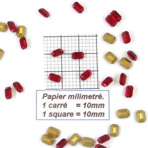 4610 7X5 LS * 24/48/72 Pierre cristal Swarovski octogone fond conique 7X5mm LIGHT SIAM